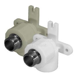 Угол настенный PP-R 90гр. комбинированный 20х1/2" НР (22106), FD