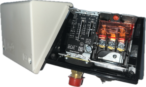 Реле давления KPI 35 G1/4" уставка -0,2–8 бар (дифф 0,4–2,2 бар) IP55 (060-130366), Danfoss фото 2