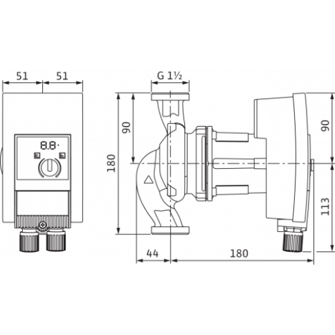Насос циркуляционный YONOS MAXO 25/0,5-7 PN10 (2120639), Wilo фото 4
