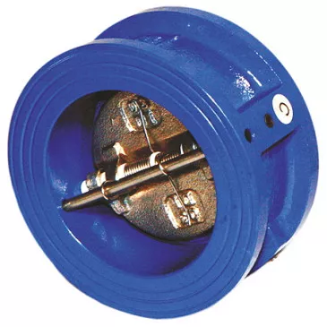 Клапан обратный двухстворчатый межфланцевый 010С DN65, Dendor фото 1